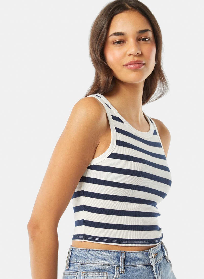 Kiabi Cropped Plain Tank Top - Image 4